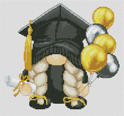 Graduate girl, Cross stitch pattern, Graduation cross stitch, Class 2025, Modern cross stitch, Graduation gift, Funny cross stitch