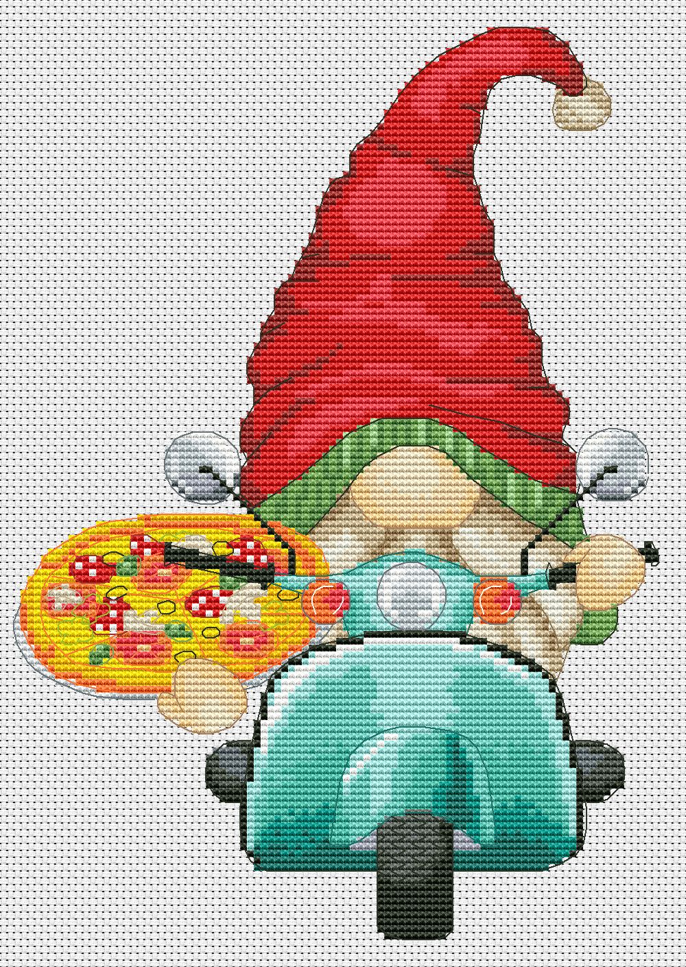 Cross stitch pattern, Italian gnome, Italia cross stitch, Travel cross stitch