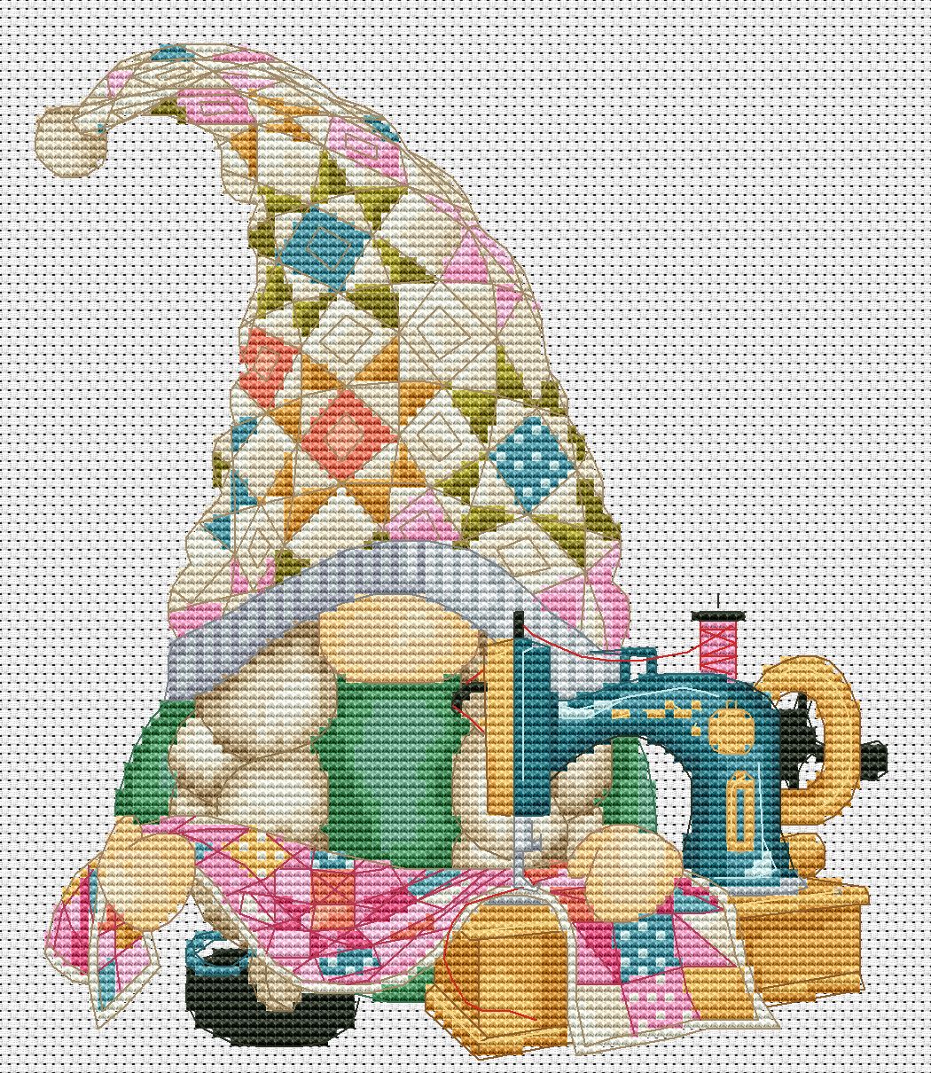 Cross stitch pattern Quilt Female