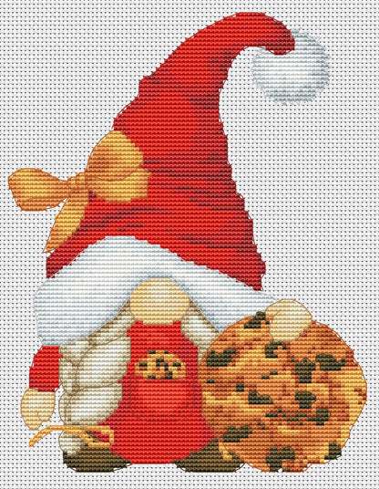 Cross stitch pattern, Santa cookies, Christmas cross stitch, Gnomes cross stitch, Modern cross stitch, Santa cross stitch