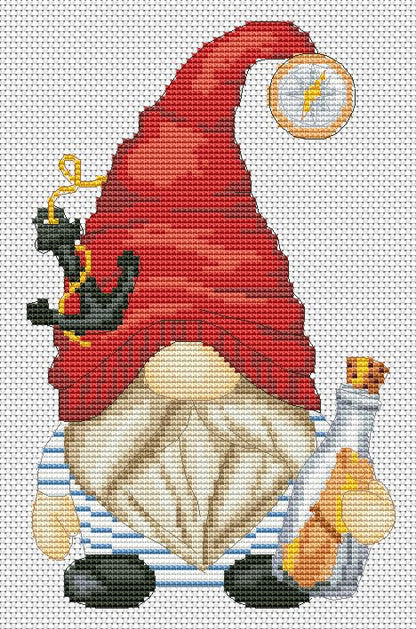 Cross stitch pattern - Sailor, Modern cross stitch