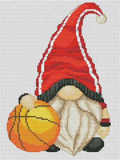 Basketball player, Cross stitch pattern, Basketball cross stitch, Cross stitch, Modern cross stitch, Gnome cross stitch, Sport cross stitch